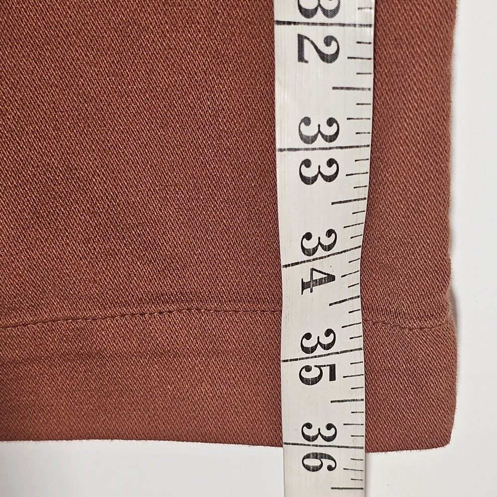 Gap Pants Womens Medium Orange Brick Drawstring Chino Stretch Office Workwear M - Picture 11 of 16